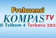 Frekuensi Kompas TV di Telkom 4 Terbaru 2022