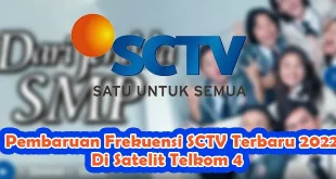 Pembaruan Frekuensi SCTV Terbaru 2022 Di Satelit Telkom 4