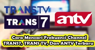Cara Mencari Frekuensi Channel TRANS7, TRANS TV, Dan ANTV Terbaru