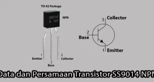 Data dan Persamaan Transistor SS9014 NPN