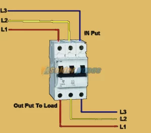 3 phase breaker wiring diagram